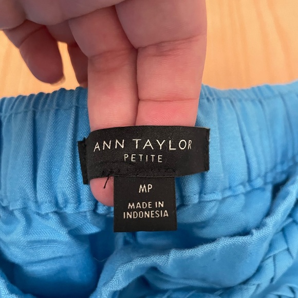 Ann Taylor Linen Wide Leg Pant - Picture 2 of 3